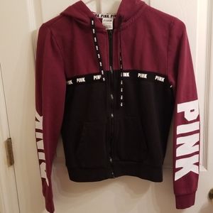 Pink full zip jacket